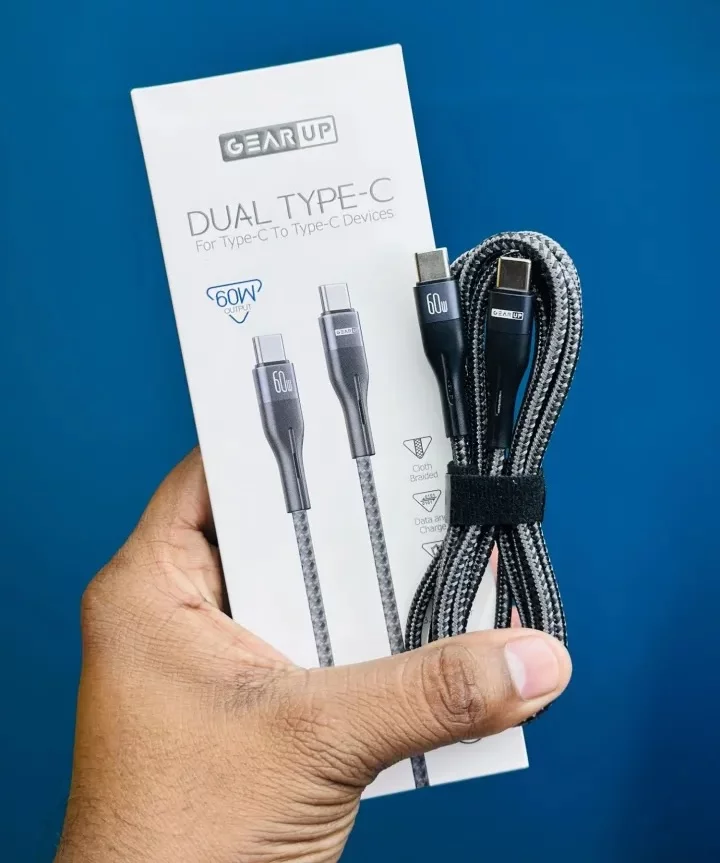 GearUP Type-C to Type-C 60W Fast Charging Cable -1.5M (CC6015)