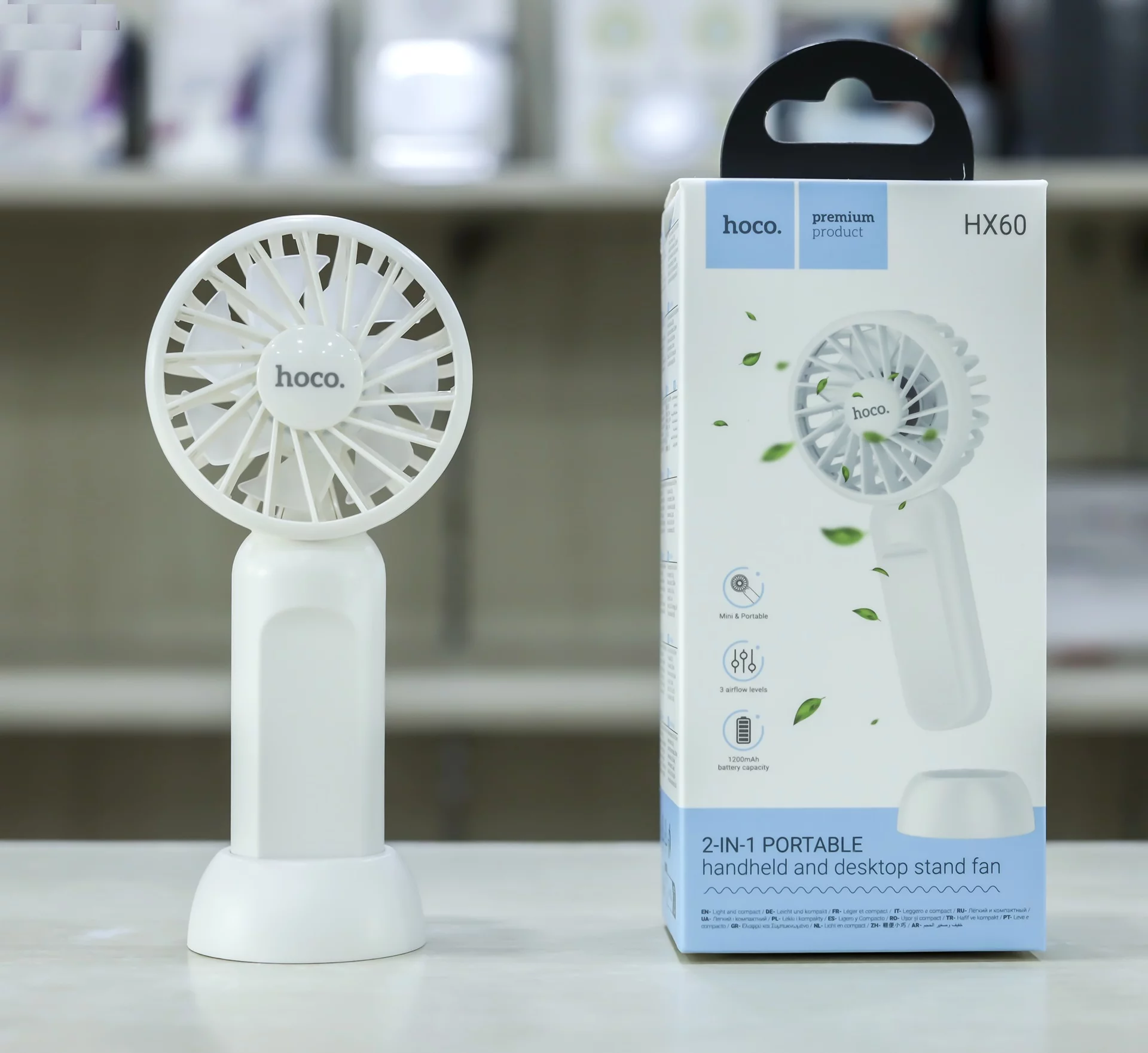 Hoco HX60 Nimble 1200mAh Rechargeable Fan