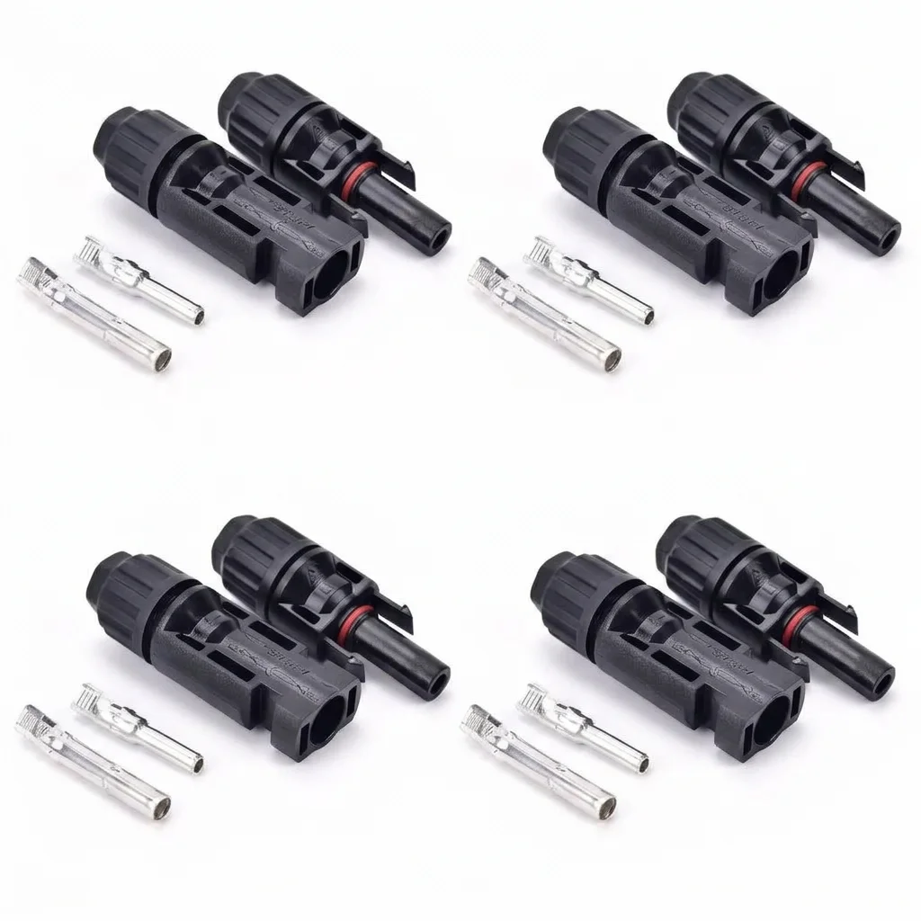 4 Set or 4 Pair - MC4 Connector for Solar Systems (30A, 1000V)
