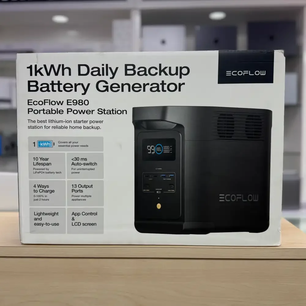 EcoFlow E980 Portable Power Station 500W, 980Wh (AC + Solar IPS ...