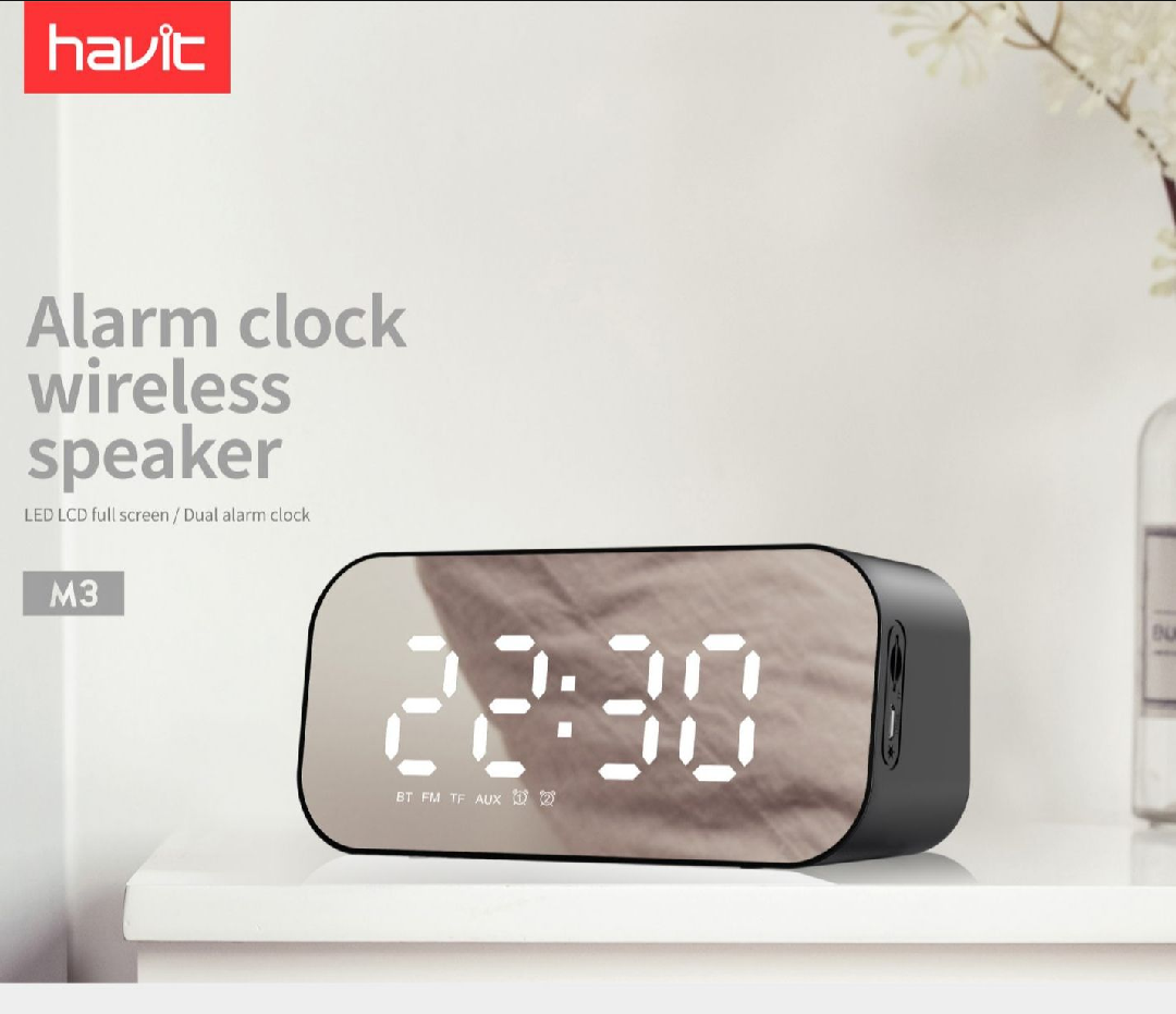 HAVIT Wireless Speaker M3 Alarm Clock