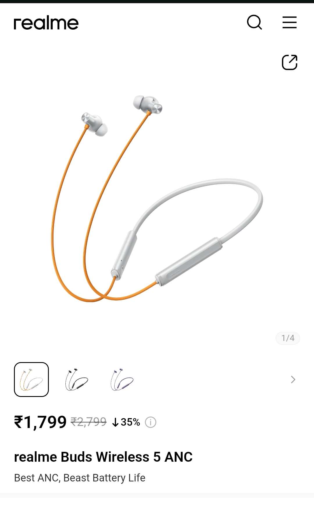 realme Buds Wireless 5 ANC