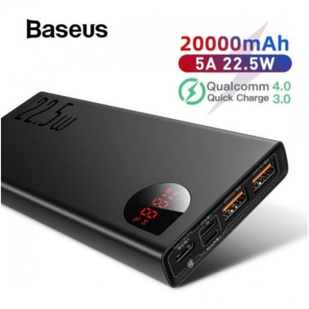 Baseus Adaman 20000 mAh Metal fast charging 22.5W power Bank