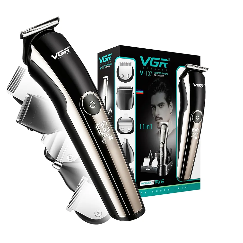 VGR V-107 Professional 11-in-1 Grooming Kit