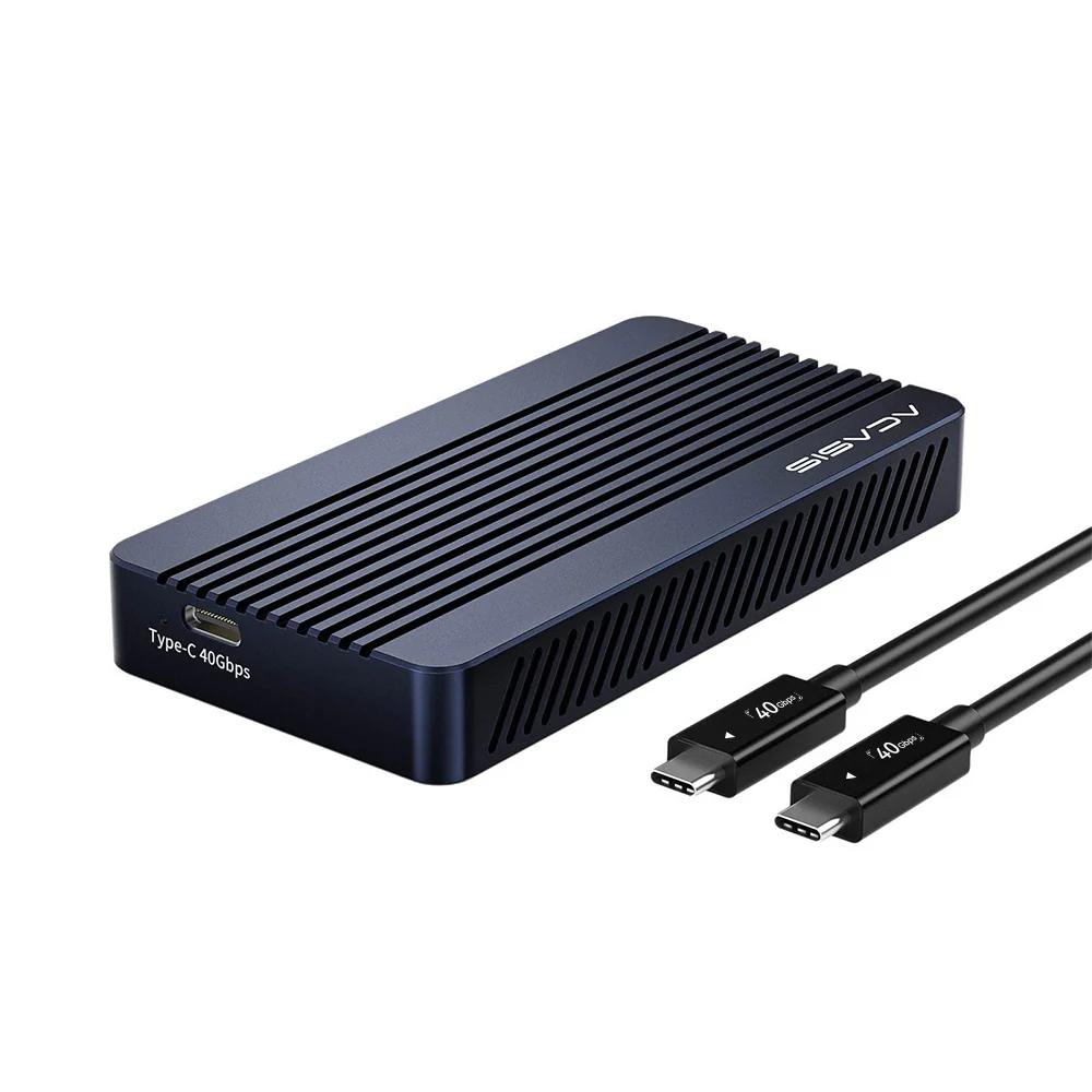 Acasis 40Gbps Tool-free M.2 NVMe SSD Enclosure Compatible with TB4/3