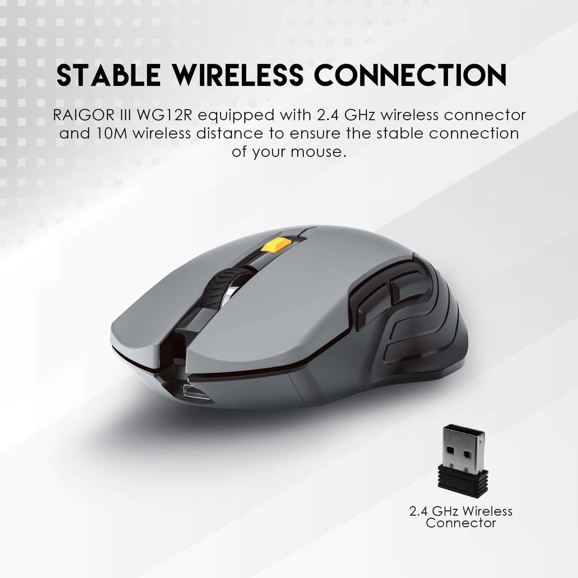 FANTECH RAIGOR III WG12R RECHARGEABLE WIRELESS GAMING MOUSE