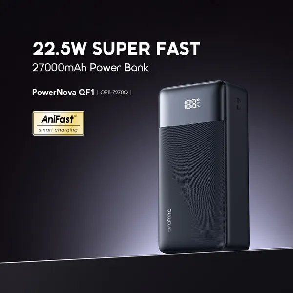 oraimo PowerNova QF1 27000mAh 22.5W Power Bank