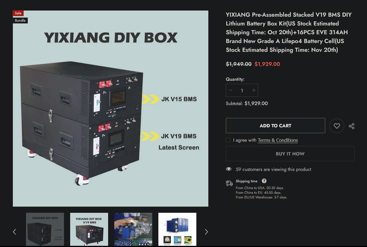 Yixiang Diy Battery Box