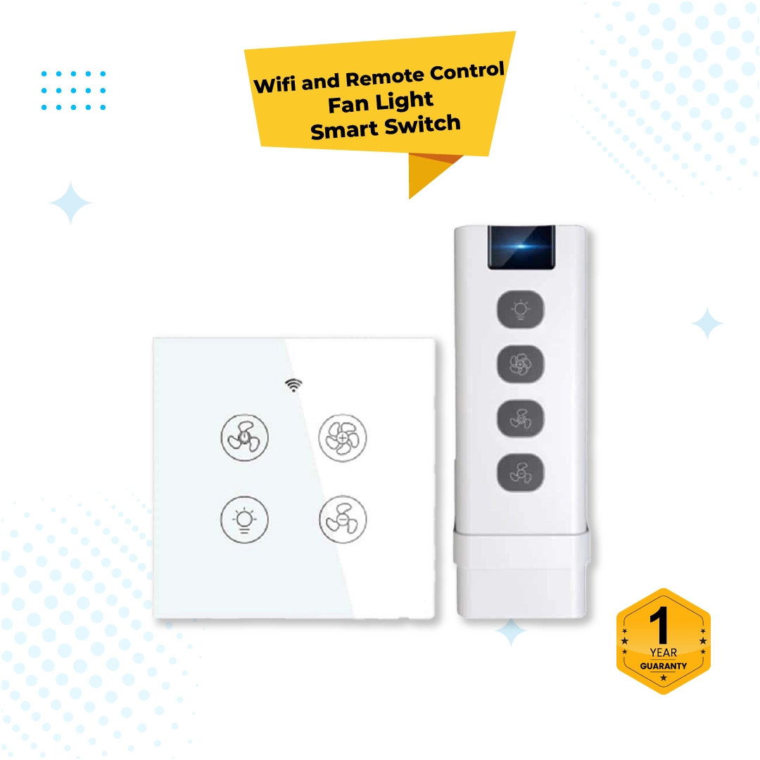 WiFi and Remote control Fan Light Smart Switch
